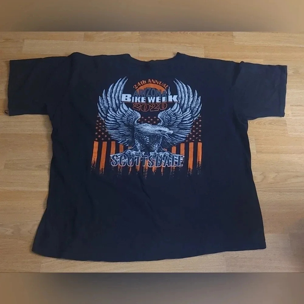 ARIZONA BIKE WEEK 2020 Scottsdale Black T-shirt Size XL - Picture 2 of 7
